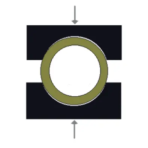 Radial Crush Adopter for Paper Core